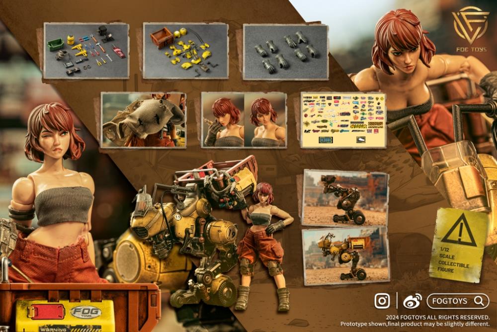 Fantasy Alphabet Series M 1/12 Scale Action Figure and Vehicle Set