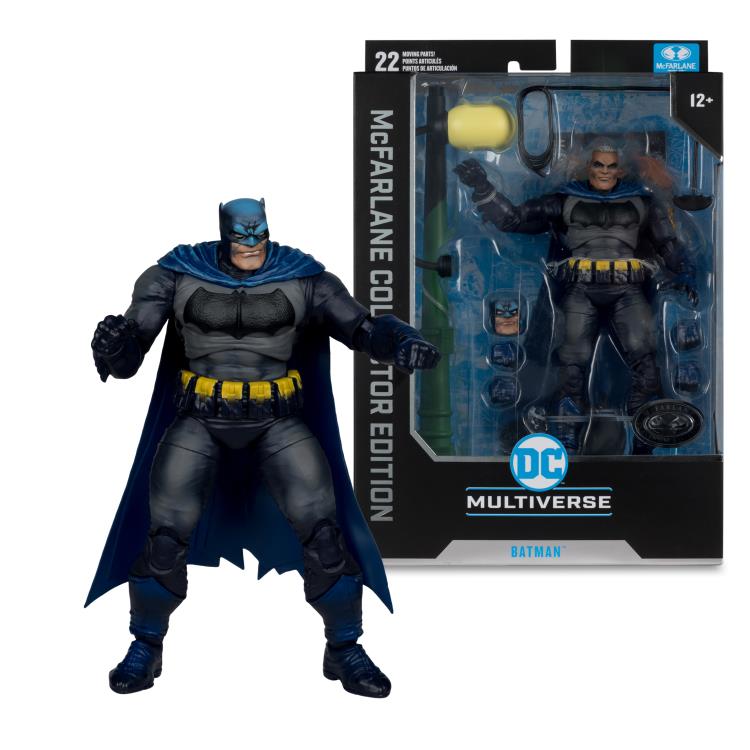 Batman: The Dark Knight Returns DC Multiverse Collector Edition Batman (Battle Damage) Platinum (Chase) Action Figure Gallery Image 9