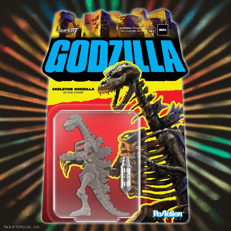 Toho ReAction Godzilla Skeleton (Grey) Action Figure Gallery Image 5