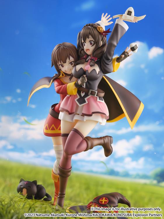 KonoSuba Megumin and Yunyun (They Are Friends Ver.) 1/7 Scale Shibuya Scramble Figure Gallery Image 5