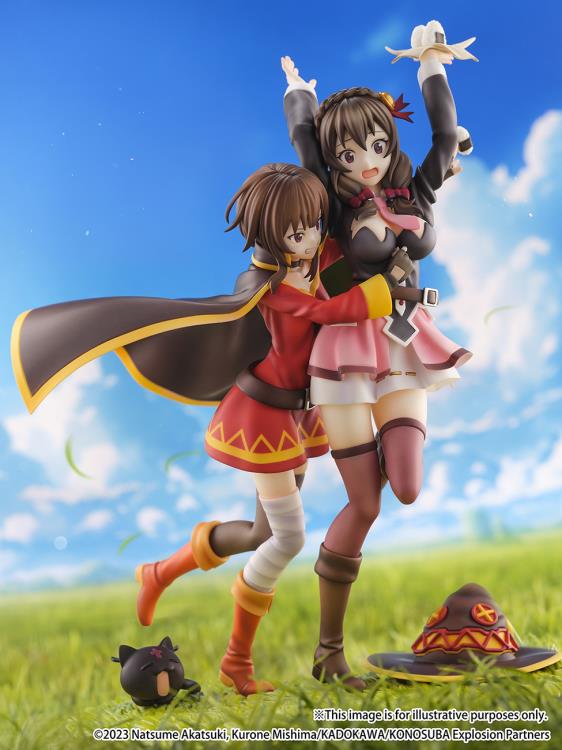 KonoSuba Megumin and Yunyun (They Are Friends Ver.) 1/7 Scale Shibuya Scramble Figure Gallery Image 4