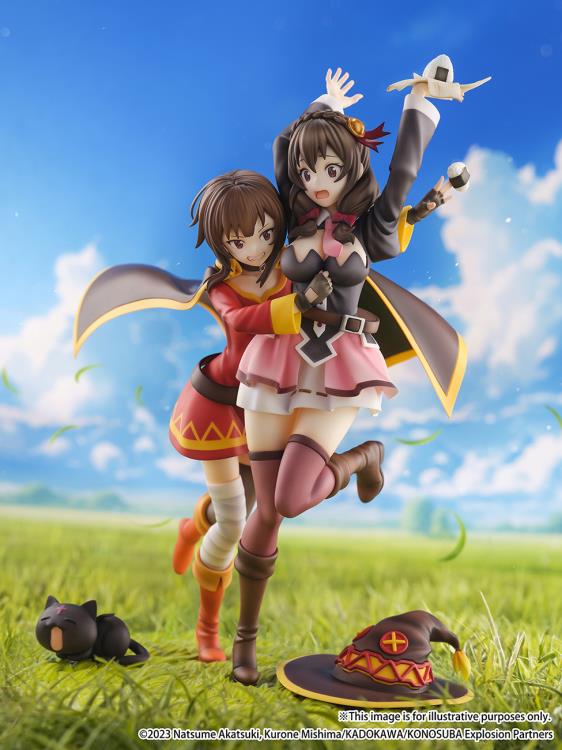 KonoSuba Megumin and Yunyun (They Are Friends Ver.) 1/7 Scale Shibuya Scramble Figure Gallery Image 3