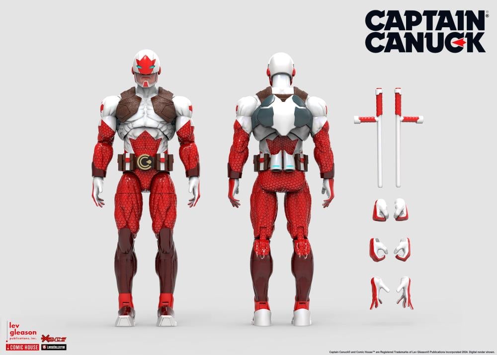 Captain Canuck Iconic Heroes Series Captain Canuck 1/12 Scale Action Figure Gallery Image 7