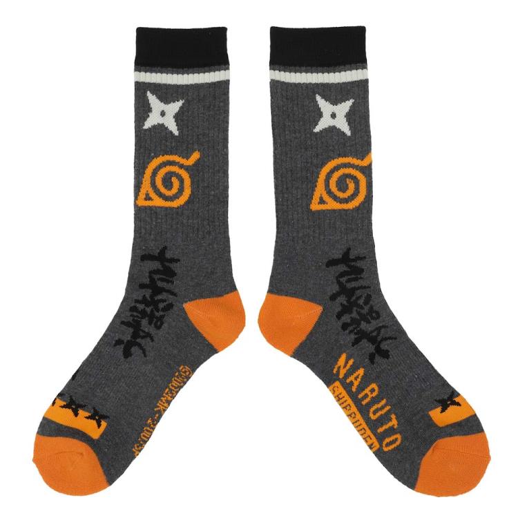 Naruto: Shippuden Crew Socks Three-Pack Gallery Image 3