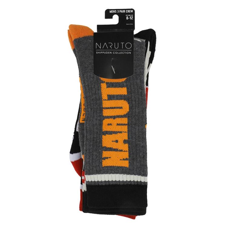 Naruto: Shippuden Crew Socks Three-Pack Gallery Image 13