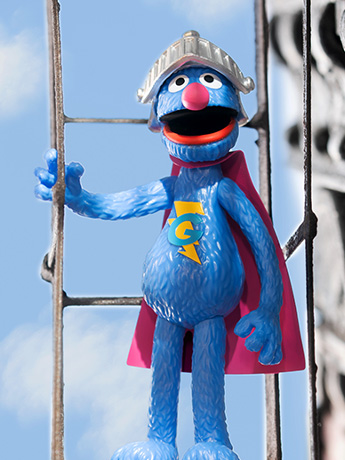 Sesame Street ReAction Super Grover Action Figure