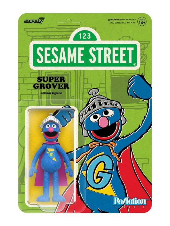 Sesame Street ReAction Super Grover Action Figure Gallery Image 6