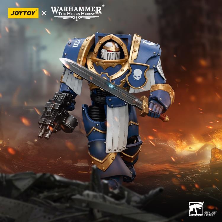 Warhammer: The Horus Heresy Ultramarines Cataphractii Terminator Squad Sergeant with Power Sword 1/18 Scale Action Figure Gallery Image 3
