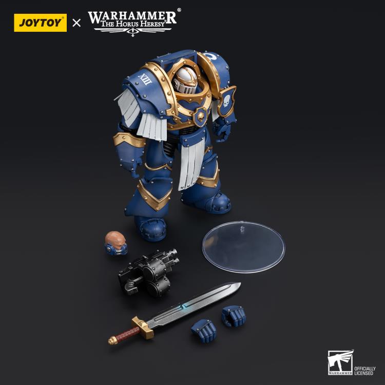 Warhammer: The Horus Heresy Ultramarines Cataphractii Terminator Squad Sergeant with Power Sword 1/18 Scale Action Figure Gallery Image 9