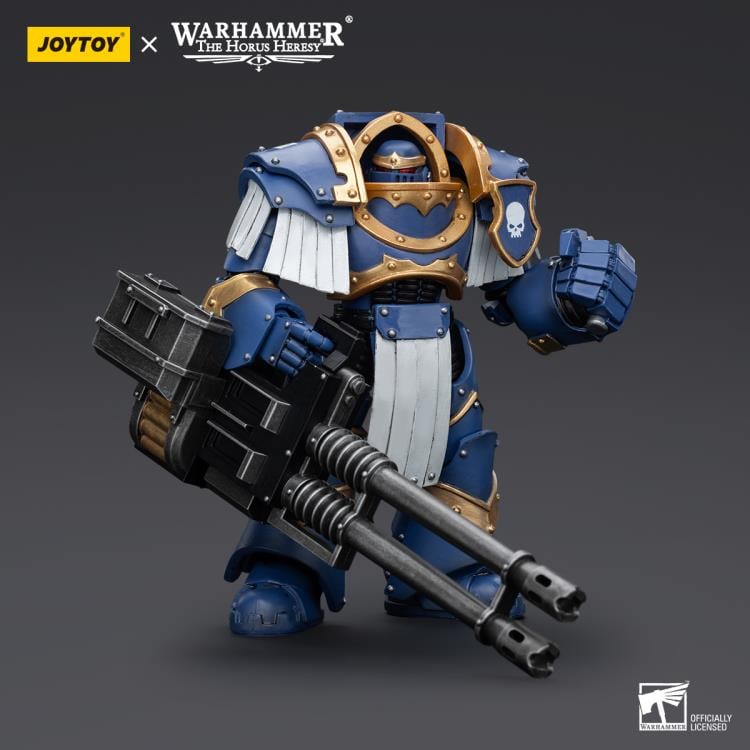 Warhammer: The Horus Heresy Ultramarines Cataphractii Terminator Squad Terminator with Reaper Autocannon 1/18 Scale Action Figure Gallery Image 6