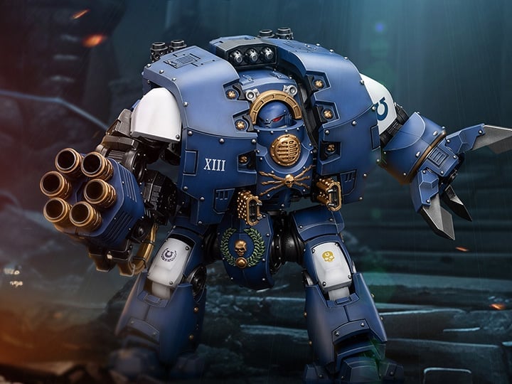 Warhammer: The Horus Heresy Ultramarines Leviathan Dreadnought with Cyclonic Melta Lance and Siege Claw 1/18 Scale Action Figure Gallery Image 1