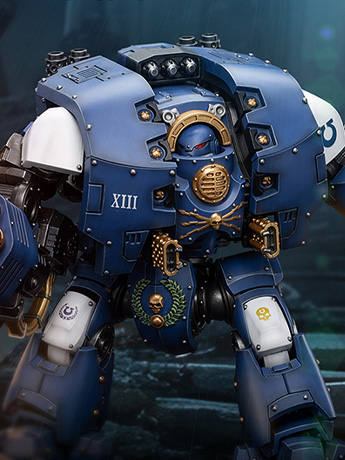 Warhammer: The Horus Heresy Ultramarines Leviathan Dreadnought with Cyclonic Melta Lance and Siege Claw 1/18 Scale Action Figure Gallery Image 2
