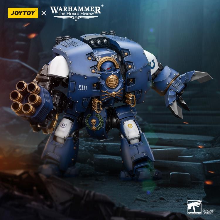 Warhammer: The Horus Heresy Ultramarines Leviathan Dreadnought with Cyclonic Melta Lance and Siege Claw 1/18 Scale Action Figure Gallery Image 3