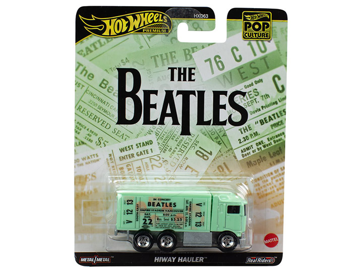 The Beatles Hot Wheels Premium Pop Culture 2024 Mix 4 Hiway Hauler (Green Ver.) Gallery Image 1