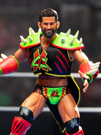 Major Wrestling Figure Podcast ULTIMATES! Matt Cardona (Prehistoric) Action Figure Gallery Image 2