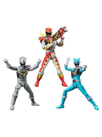 Zyuden Sentai Kyoryuger Shodo Super 3 Boxed Set of 3 Figures Gallery Image 2