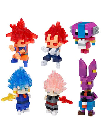 Dragon Ball Super Nanoblock Mininano Series Vol. 1 Box of 6 Characters Gallery Image 2