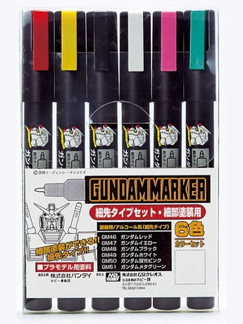 Mobile Suit Gundam Fine Edge Marker Set 1 (GMS110) Gallery Image 2