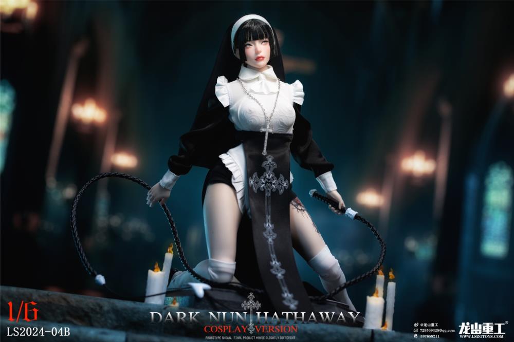 Dark Nun Hathaway (Black Hair Cosplay Ver.) 1/6 Scale Figure Gallery Image 9
