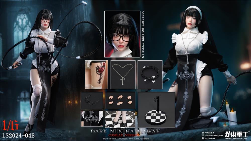 Dark Nun Hathaway (Black Hair Cosplay Ver.) 1/6 Scale Figure Gallery Image 11