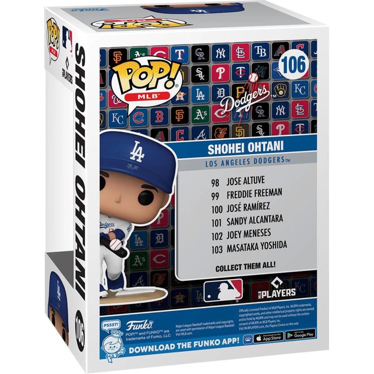 Los Angeles Dodgers Pop! MLB #106 Shohei Ohtani (Home Jersey Batting) Gallery Image 5
