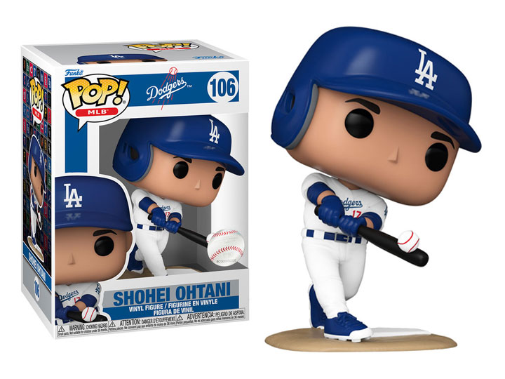 Los Angeles Dodgers Pop! MLB #106 Shohei Ohtani (Home Jersey Batting) Gallery Image 1