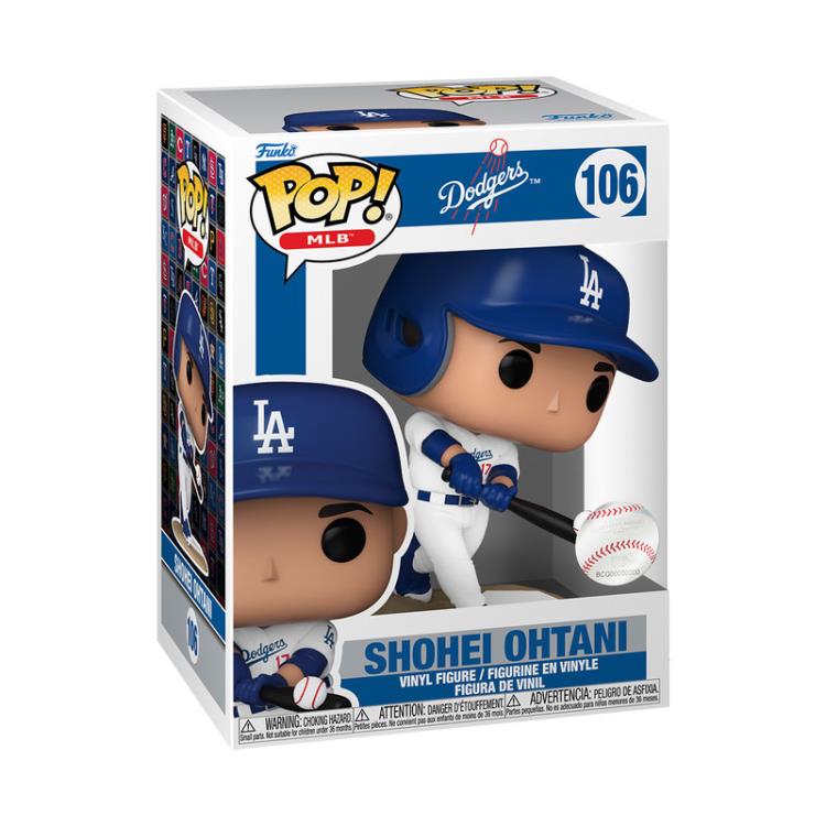 Los Angeles Dodgers Pop! MLB #106 Shohei Ohtani (Home Jersey Batting) Gallery Image 4