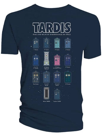 Doctor Who The Tardis Celebration PX Previews Exclusive T-Shirt Gallery Image 2
