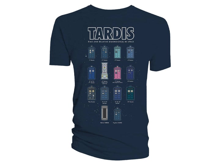 Doctor Who The Tardis Celebration PX Previews Exclusive T-Shirt Gallery Image 1