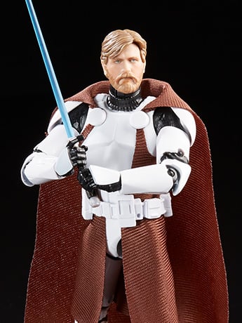 Star Wars: The Black Series 6" Clone Commander Obi-Wan Kenobi (The Clone Wars) Action Figure Gallery Image 2