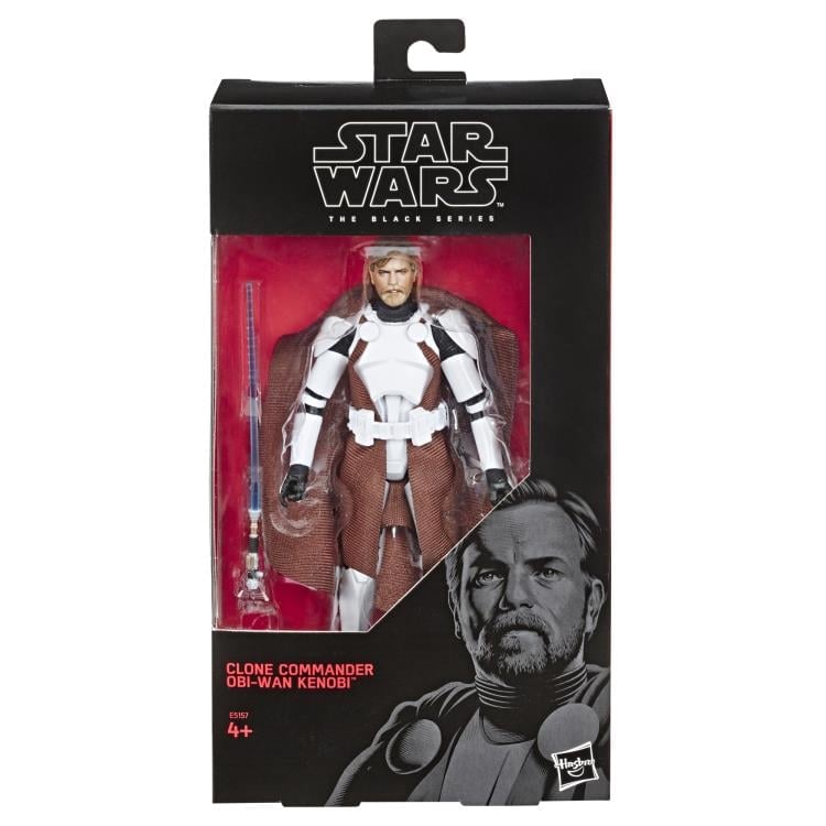 Star Wars: The Black Series 6" Clone Commander Obi-Wan Kenobi (The Clone Wars) Action Figure Gallery Image 10