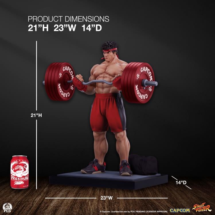 Street Fighter Premier Series Ryu (Powerlifting Classic Ver.) 1/4 Scale Statue Gallery Image 27