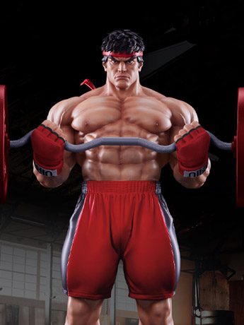Street Fighter Premier Series Ryu (Powerlifting Classic Ver.) 1/4 Scale Statue Gallery Image 2