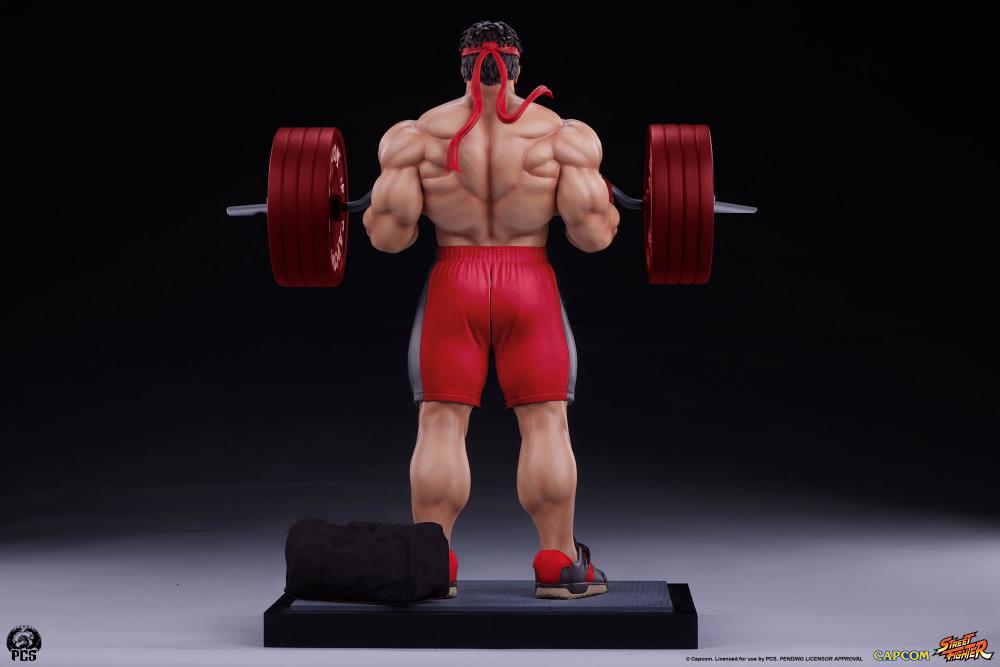 Street Fighter Premier Series Ryu (Powerlifting Classic Ver.) 1/4 Scale Statue Gallery Image 12
