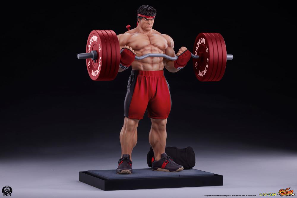 Street Fighter Premier Series Ryu (Powerlifting Classic Ver.) 1/4 Scale Statue Gallery Image 15
