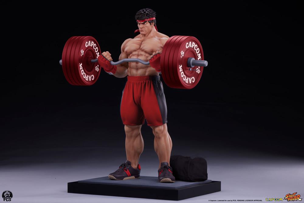 Street Fighter Premier Series Ryu (Powerlifting Classic Ver.) 1/4 Scale Statue Gallery Image 9