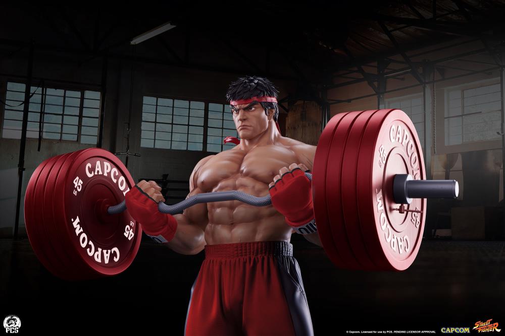 Street Fighter Premier Series Ryu (Powerlifting Classic Ver.) 1/4 Scale Statue Gallery Image 5