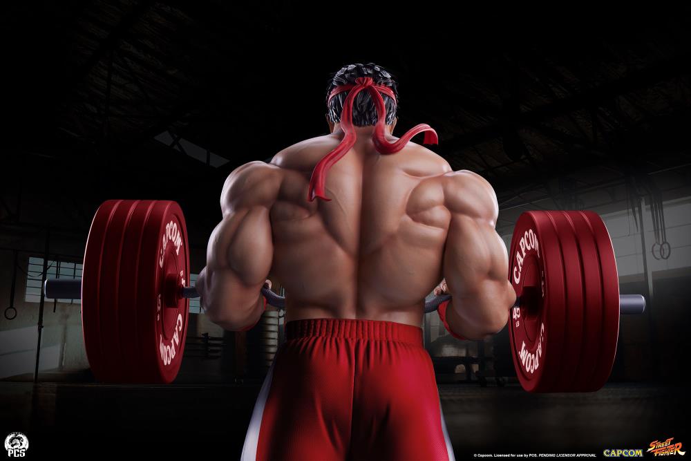 Street Fighter Premier Series Ryu (Powerlifting Classic Ver.) 1/4 Scale Statue Gallery Image 7