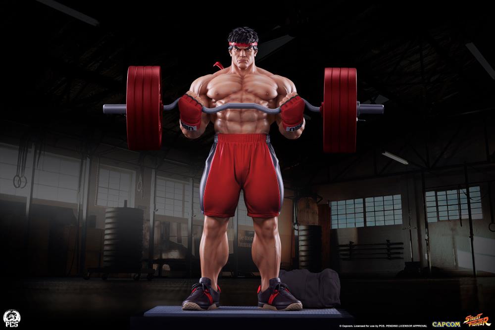 Street Fighter Premier Series Ryu (Powerlifting Classic Ver.) 1/4 Scale Statue Gallery Image 3