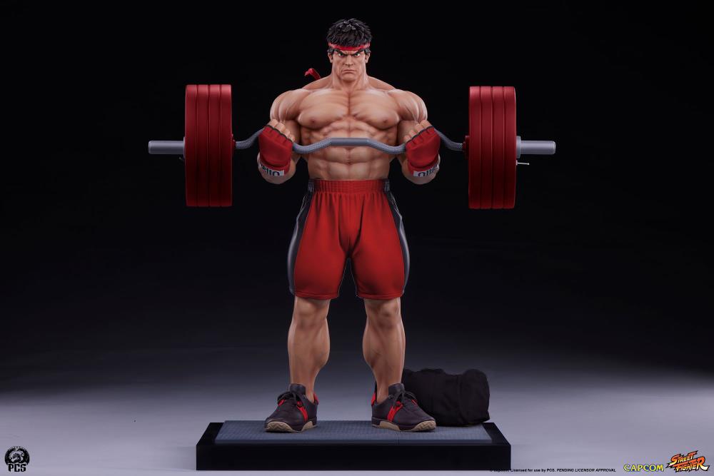 Street Fighter Premier Series Ryu (Powerlifting Classic Ver.) 1/4 Scale Statue Gallery Image 8