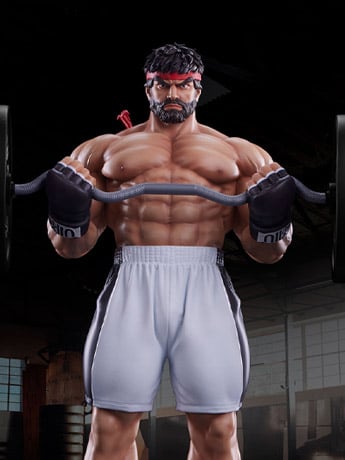 Street Fighter Premier Series Ryu (Powerlifting Battle Ver.) 1/4 Scale Statue Gallery Image 2