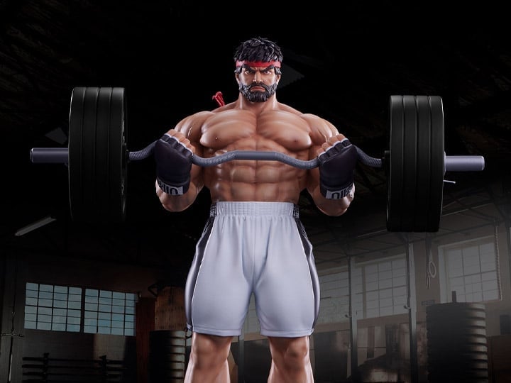 Street Fighter Premier Series Ryu (Powerlifting Battle Ver.) 1/4 Scale Statue Gallery Image 1