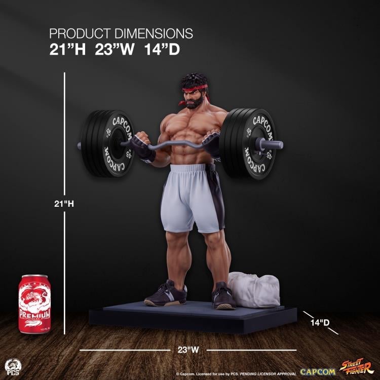 Street Fighter Premier Series Ryu (Powerlifting Battle Ver.) 1/4 Scale Statue Gallery Image 27
