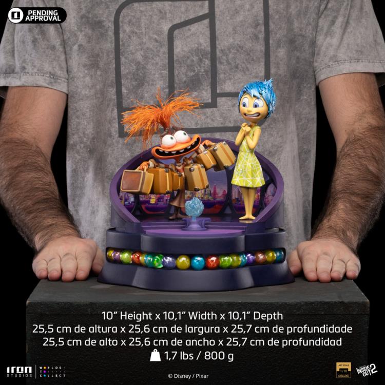 Inside Out 2 Joy and Anxiety 1/10 Deluxe Art Scale Limited Edition Statue Gallery Image 6
