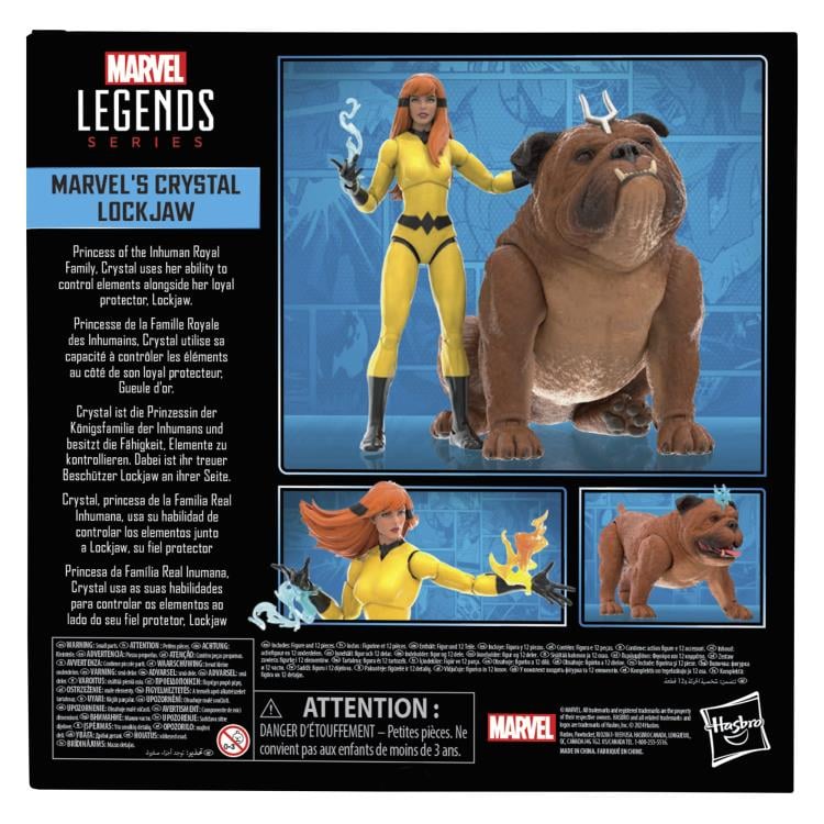 Inhumans Marvel Legends Lockjaw and Marvel's Crystal Action Figure Two-Pack Gallery Image 13