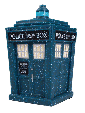 Doctor Who Titans TARDIS (Snow Effect Ver.) Vinyl Figure Gallery Image 2