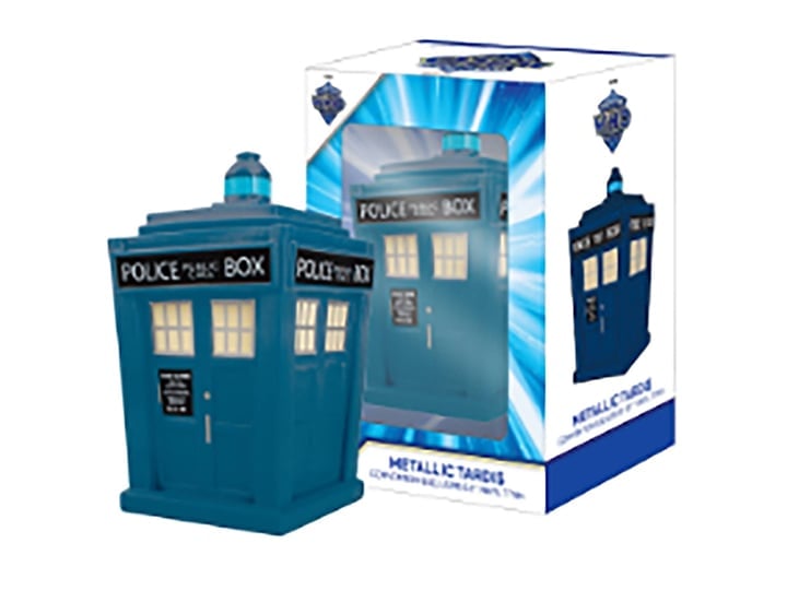 Doctor Who Fifteenth Doctor Met Blue TARDIS SDCC 2024 Exclusive Vinyl Figure Gallery Image 1