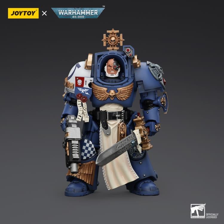 Warhammer 40K Ultramarines Captain in Terminator Armor 1/18 Scale Action Figure Gallery Image 4