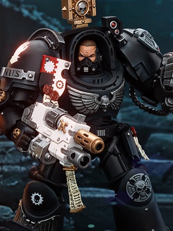 Warhammer 40K Iron Hands Captain in Terminator Armor 1/18 Scale Action Figure Gallery Image 2