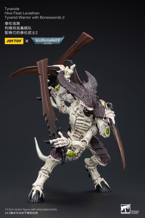 Warhammer 40K Tyranids Hive Fleet Leviathan Tyranid Warrior with Boneswords (Ver. 2) 1/18 Scale Action Figure Gallery Image 7